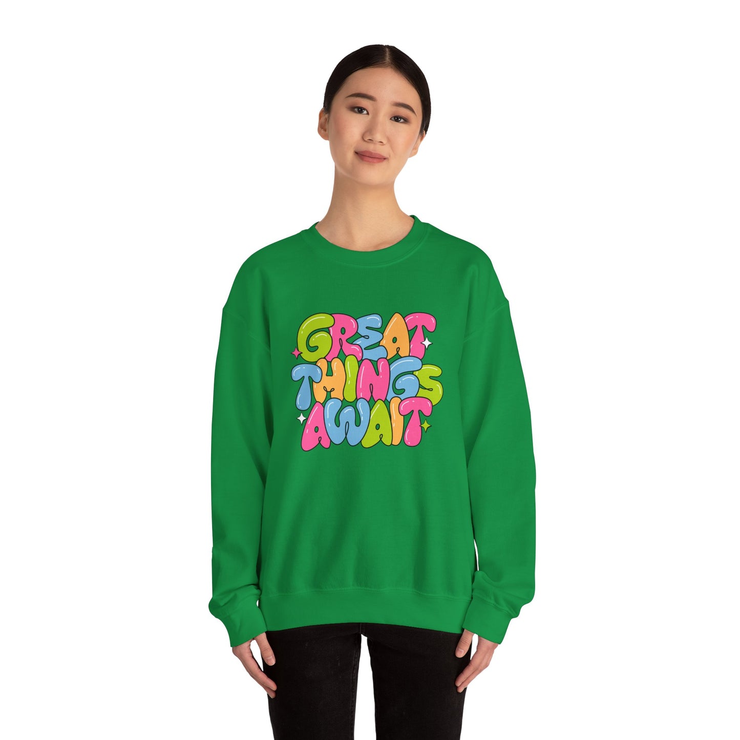 Great Things Awaits - Unisex Heavy Blend™ Crewneck Sweatshirt