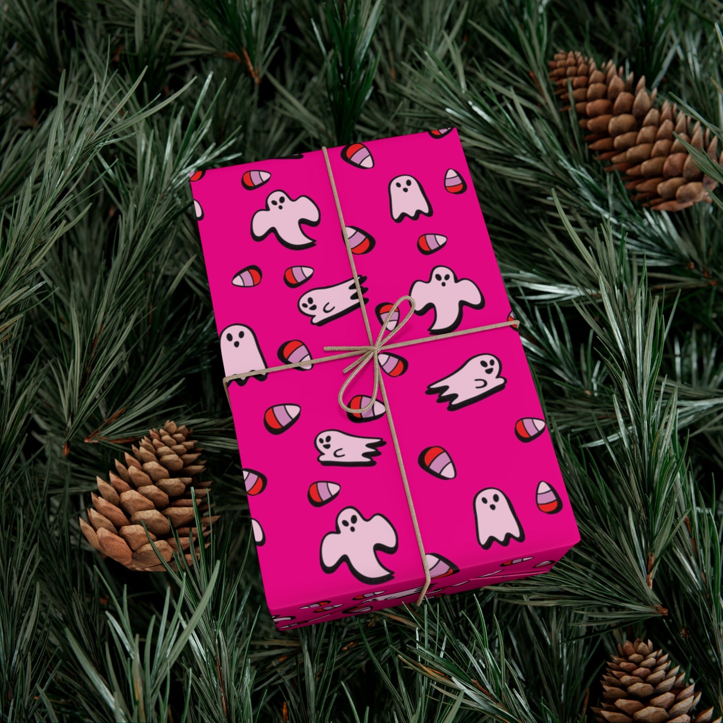 Pink Ghost - Gift Wrap Papers