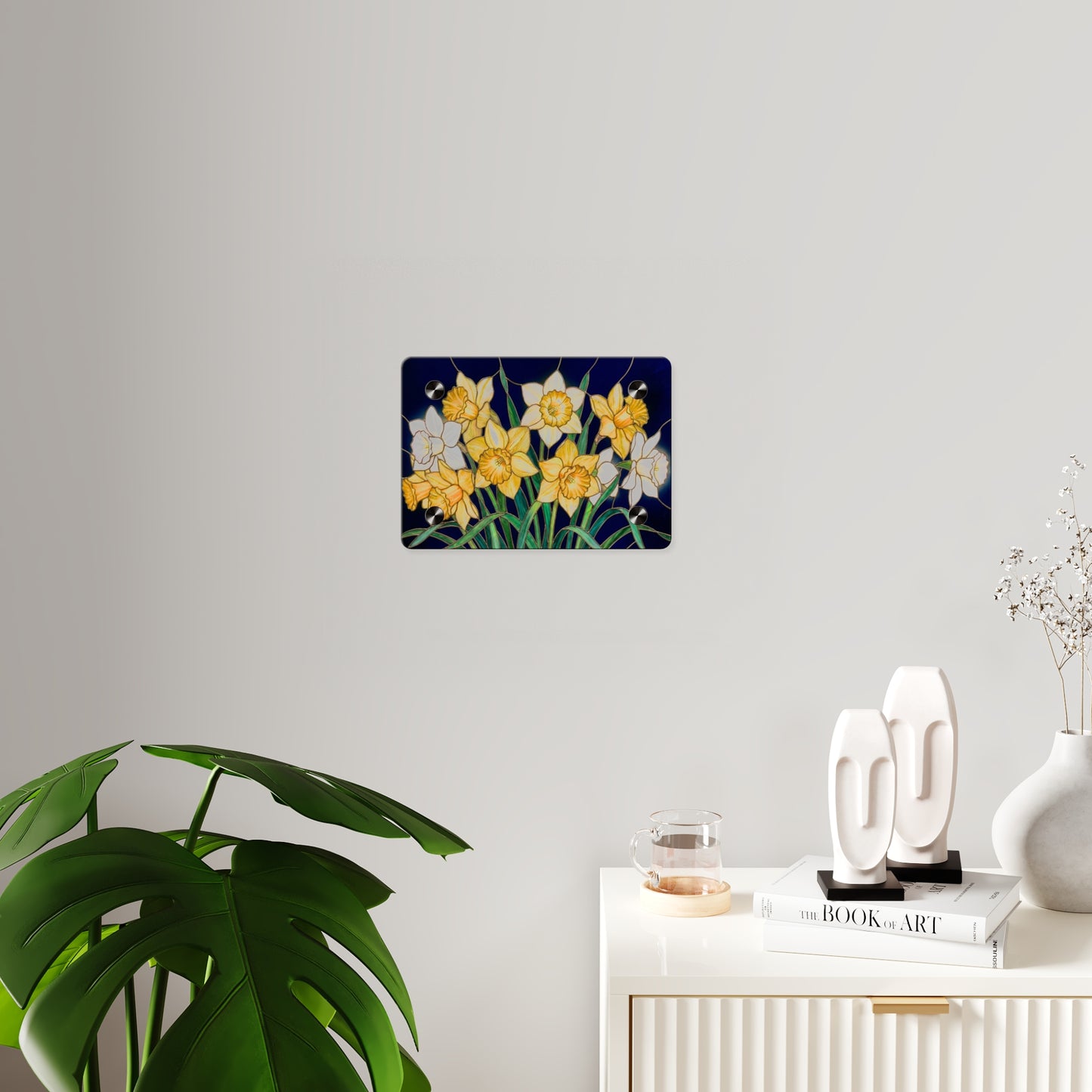 Daffodil Floral Acrylic Wall Art Panel - 14601