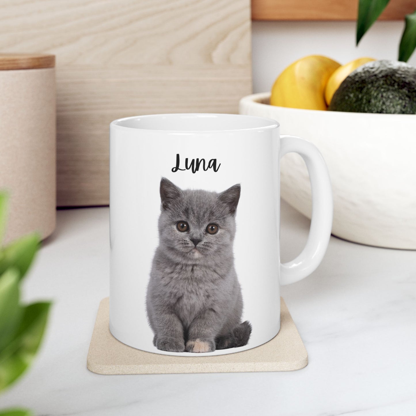 Cozy Cat Ceramic Mug - Perfect for Pet Lovers, Gifts, Home Decor, Coffee, Tea - 14191