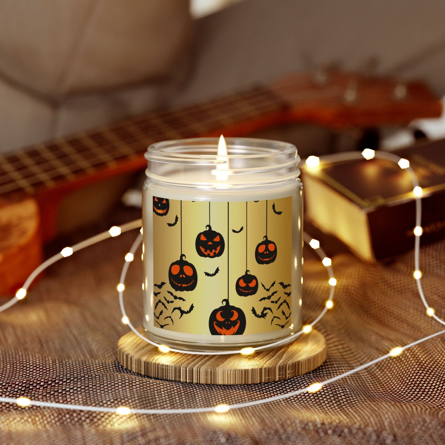 Pumpkin Party - Scented Coconut Apricot Candles (4oz, 9oz) - 14101