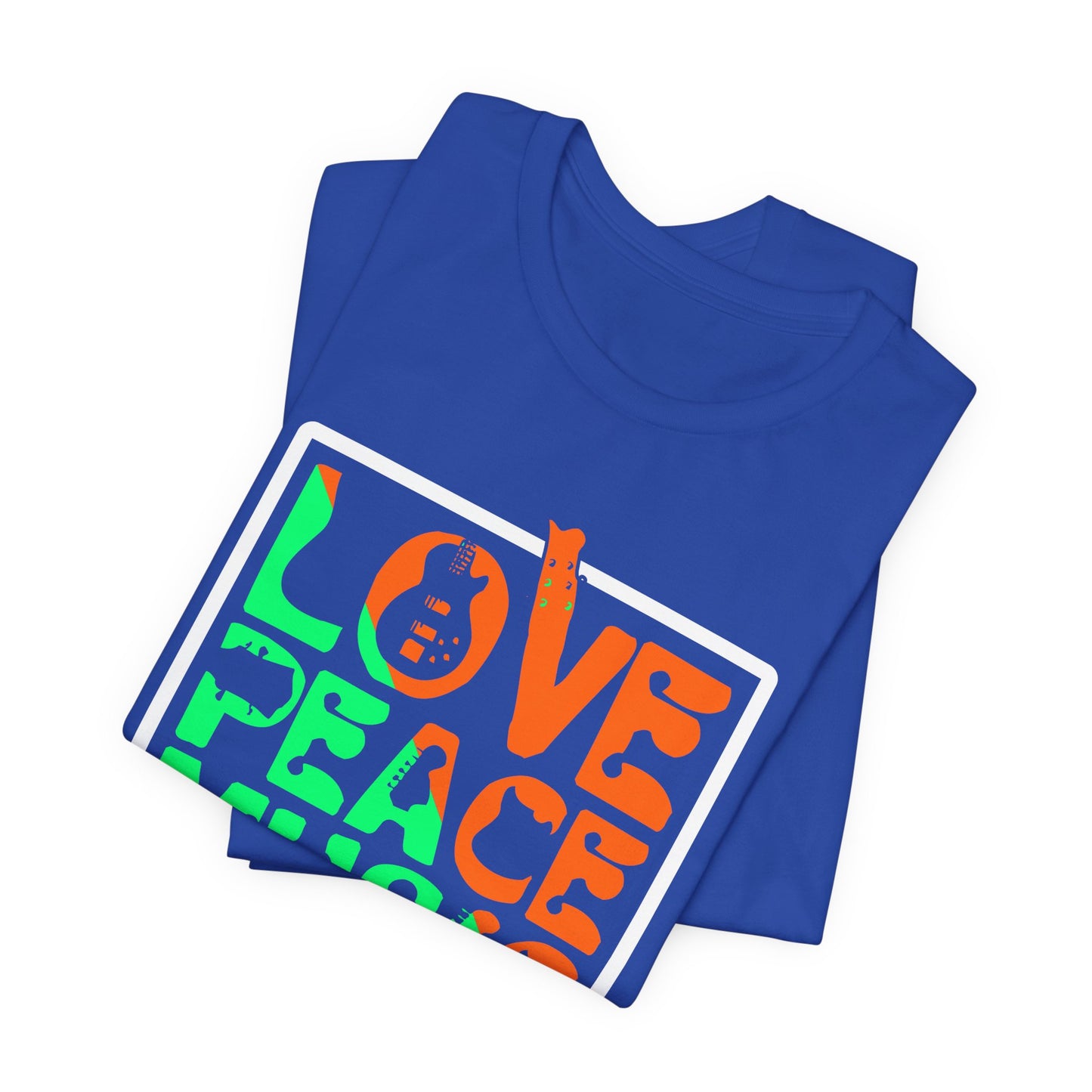 Love Peace Music - Unisex Jersey Short Sleeve Tee