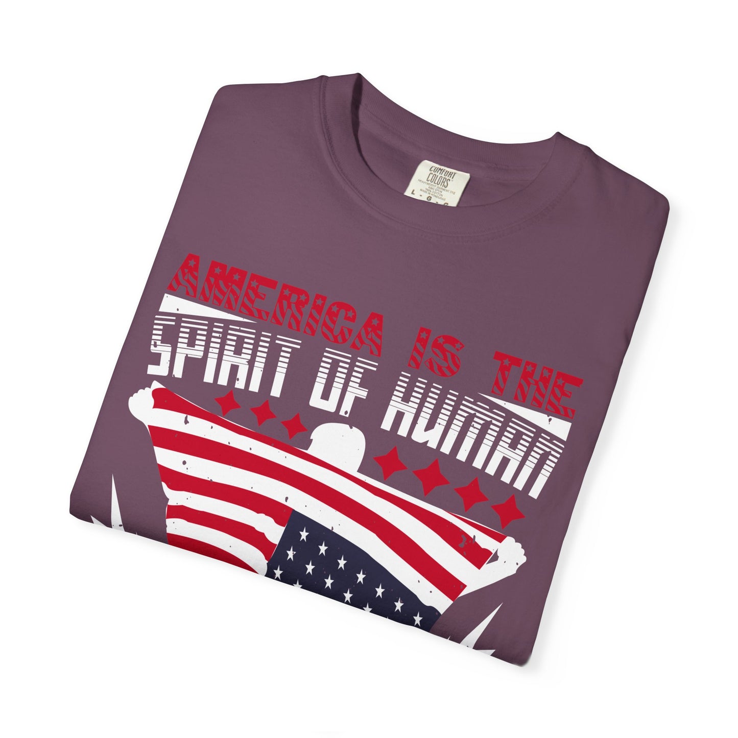 Patriotic Unisex T-Shirt - Spirit of Human Exploration, Independence Day Gift, July 4th Celebration Wear, American Pride Tee - 13792