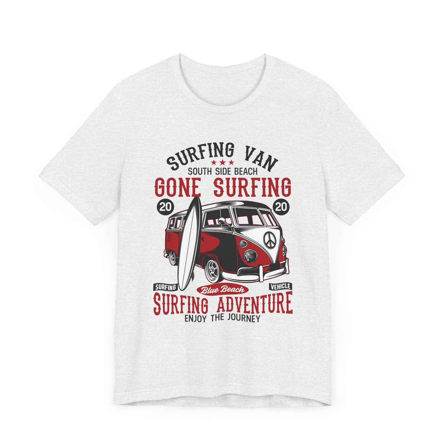 Surfing Van, Surfing Adventure - Unisex Jersey Short Sleeve Tee - 12613