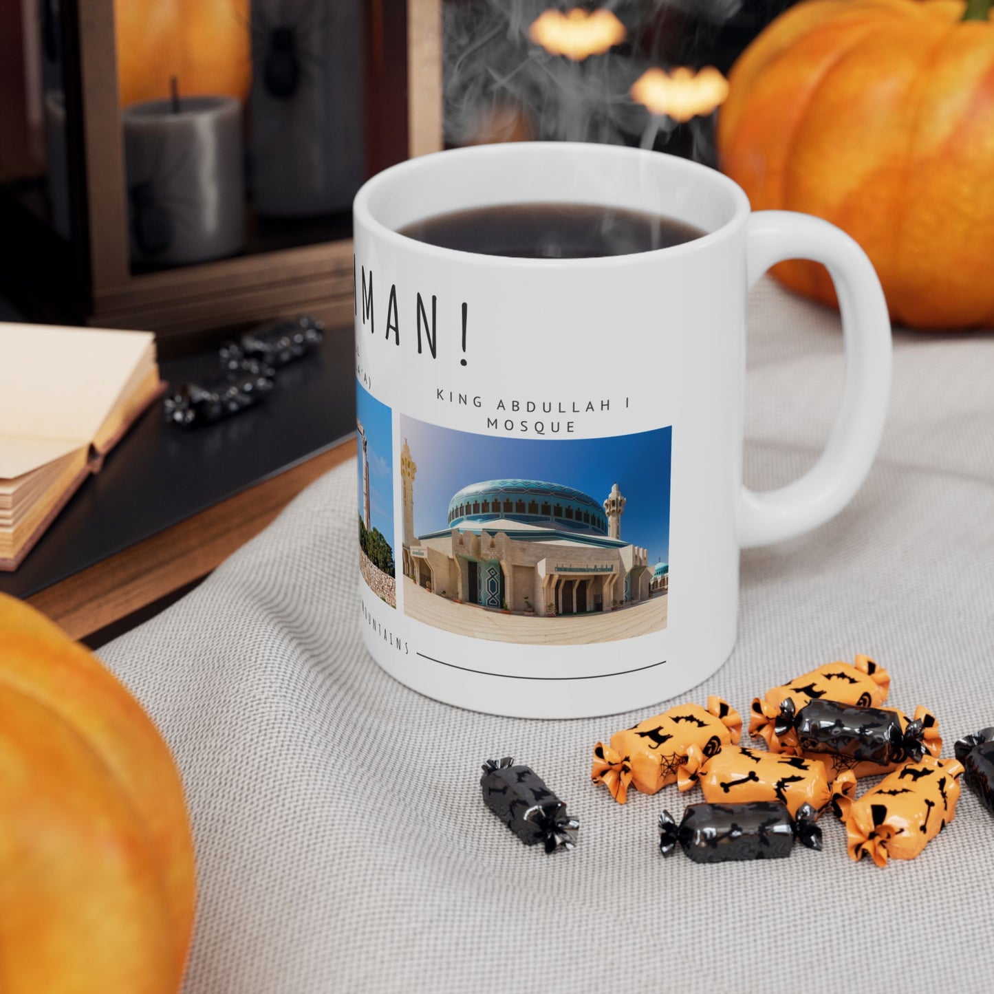 Hello Amman! Ceramic Mug - 11oz & 15oz - Perfect Gift for Travelers and Coffee Lovers - 12107