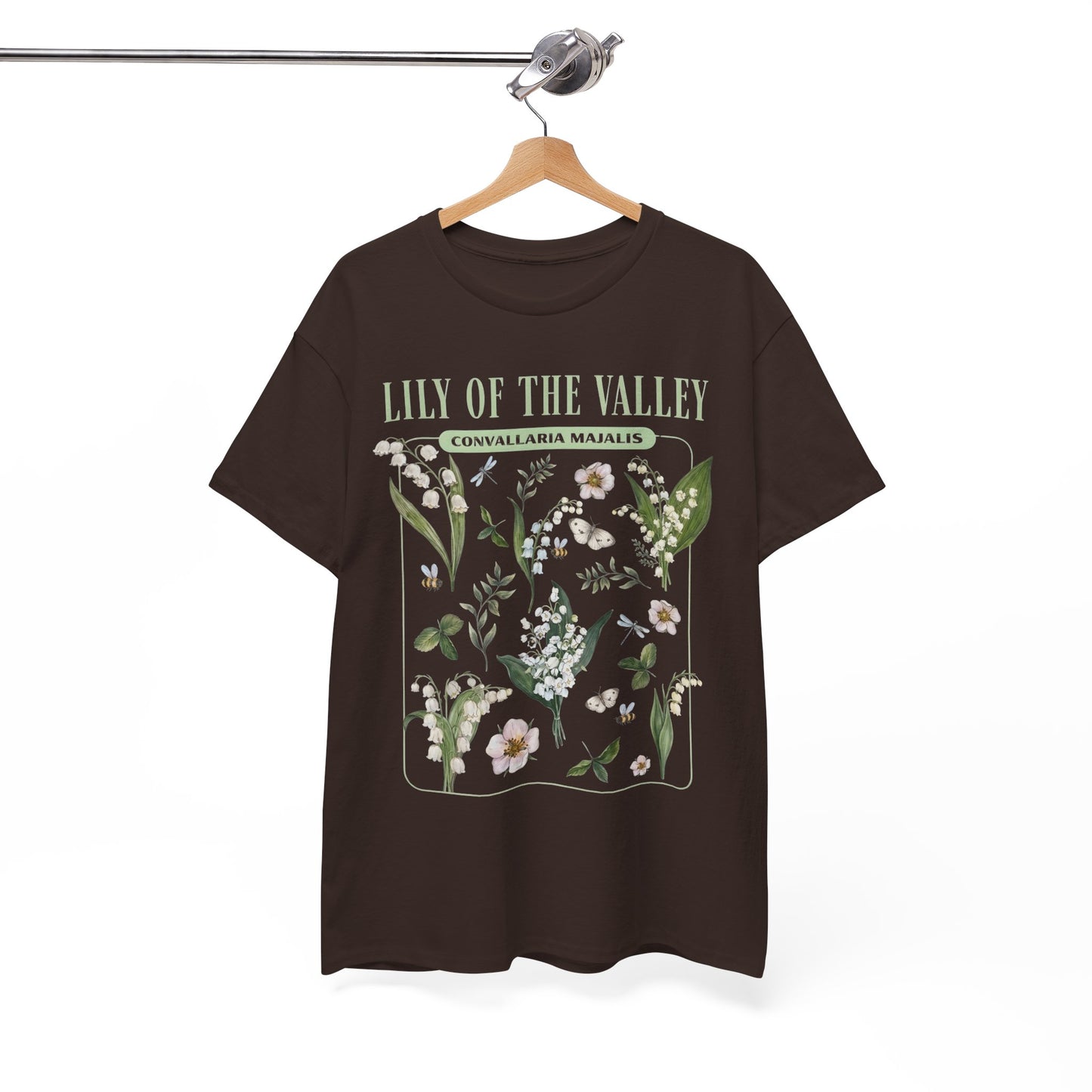 Lily of the Valley Shirt – Botanical Illustration Floral Tee (May Birth Flower) - 14883