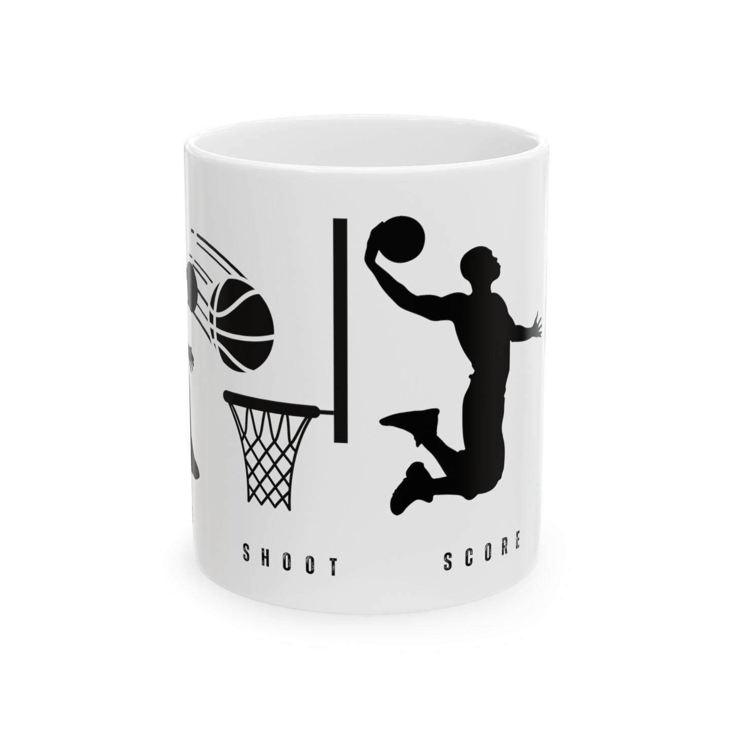 Dribble Shoot Score Repeat Mug | Basketball Lovers