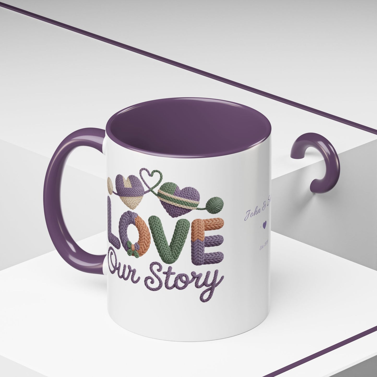 Our Story Personalized Mug — Custom Names & Established Date | Couple Gift (11oz / 15oz) - 14749