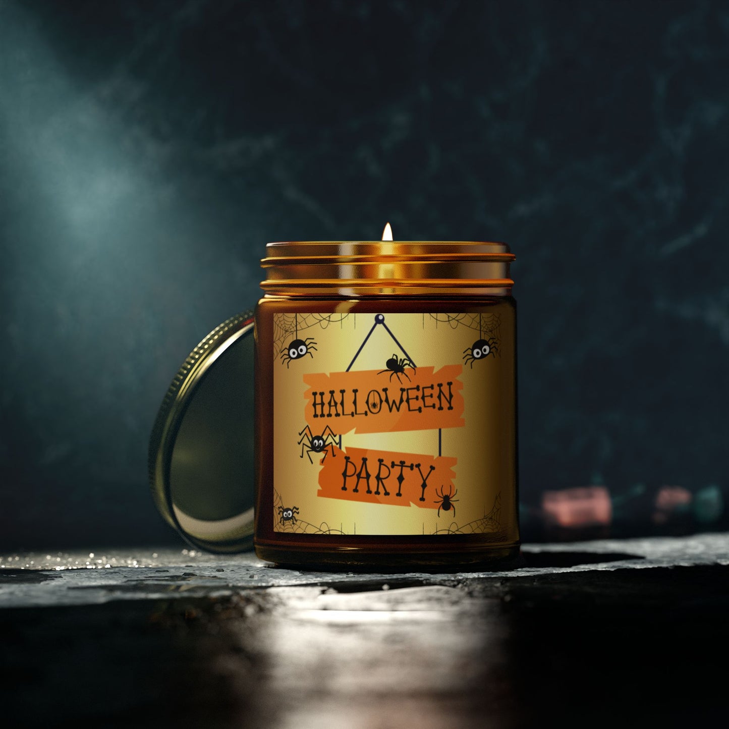 Halloween Party - Scented Coconut Apricot Candles (4oz, 9oz) - 14100