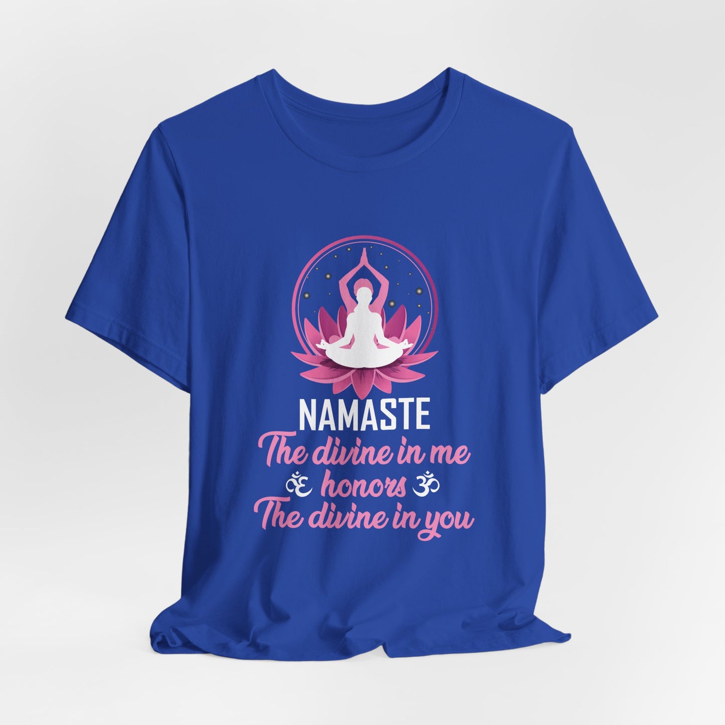 Yoga: Namaste, The Divine In Me & Honor, The Divine In You - Unisex Jersey Short Sleeve Tee - 12535