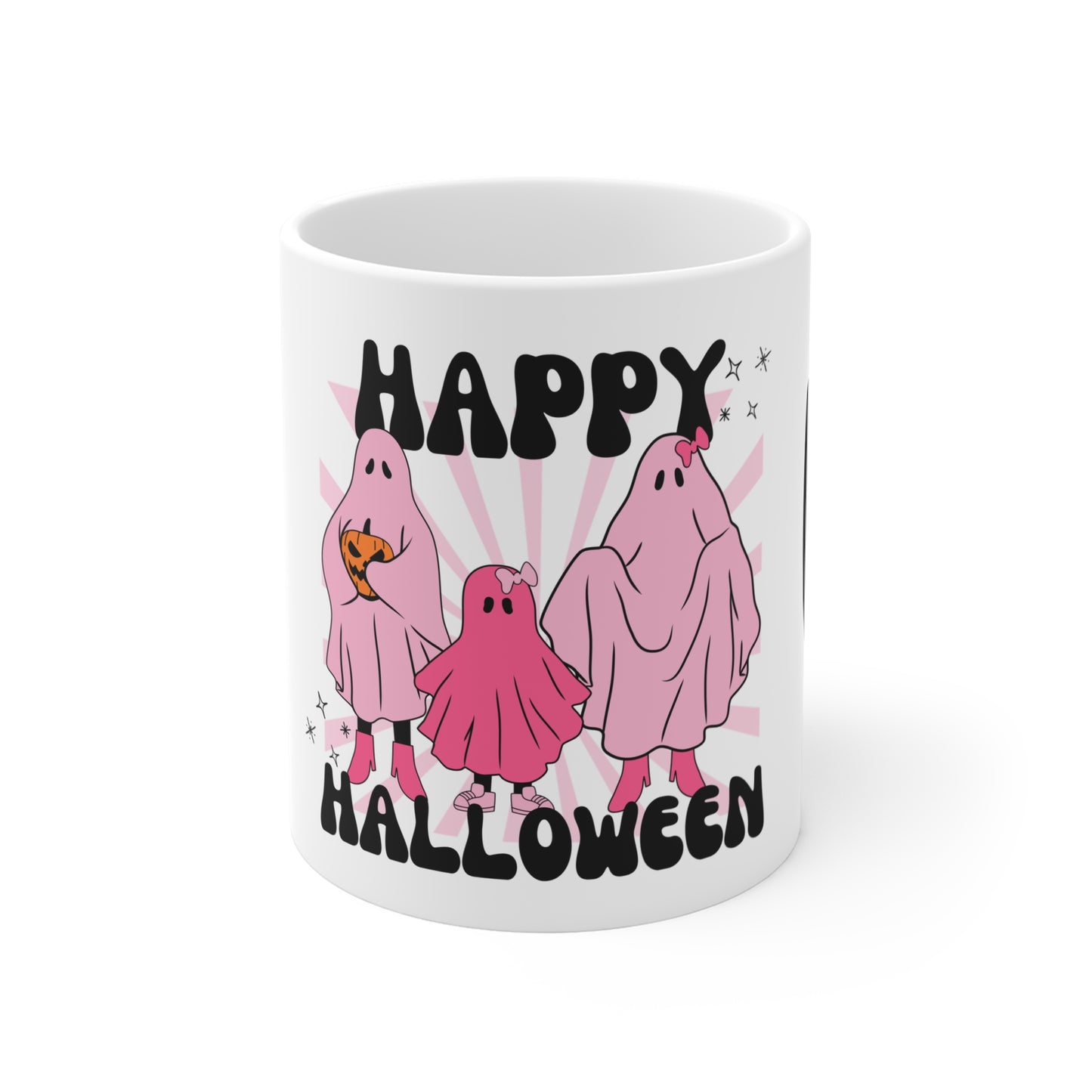 Hey Boo, Happy Halloween - Mug 11oz