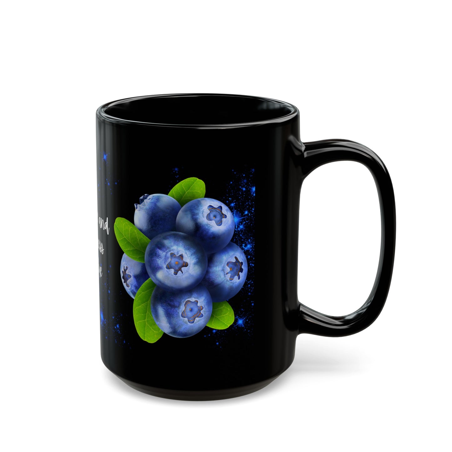 Sparkle & Sweetness in Blue - Black Mug (11oz, 15oz)