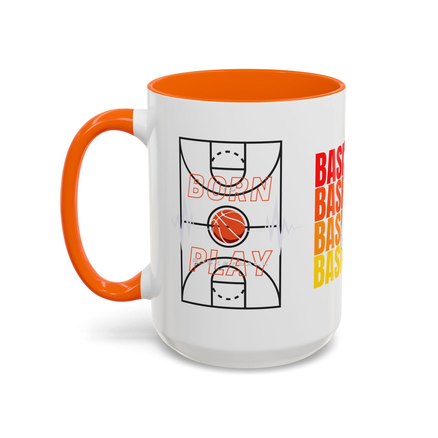 Basketball - Accent Coffee Mug (11, 15oz) - 10715