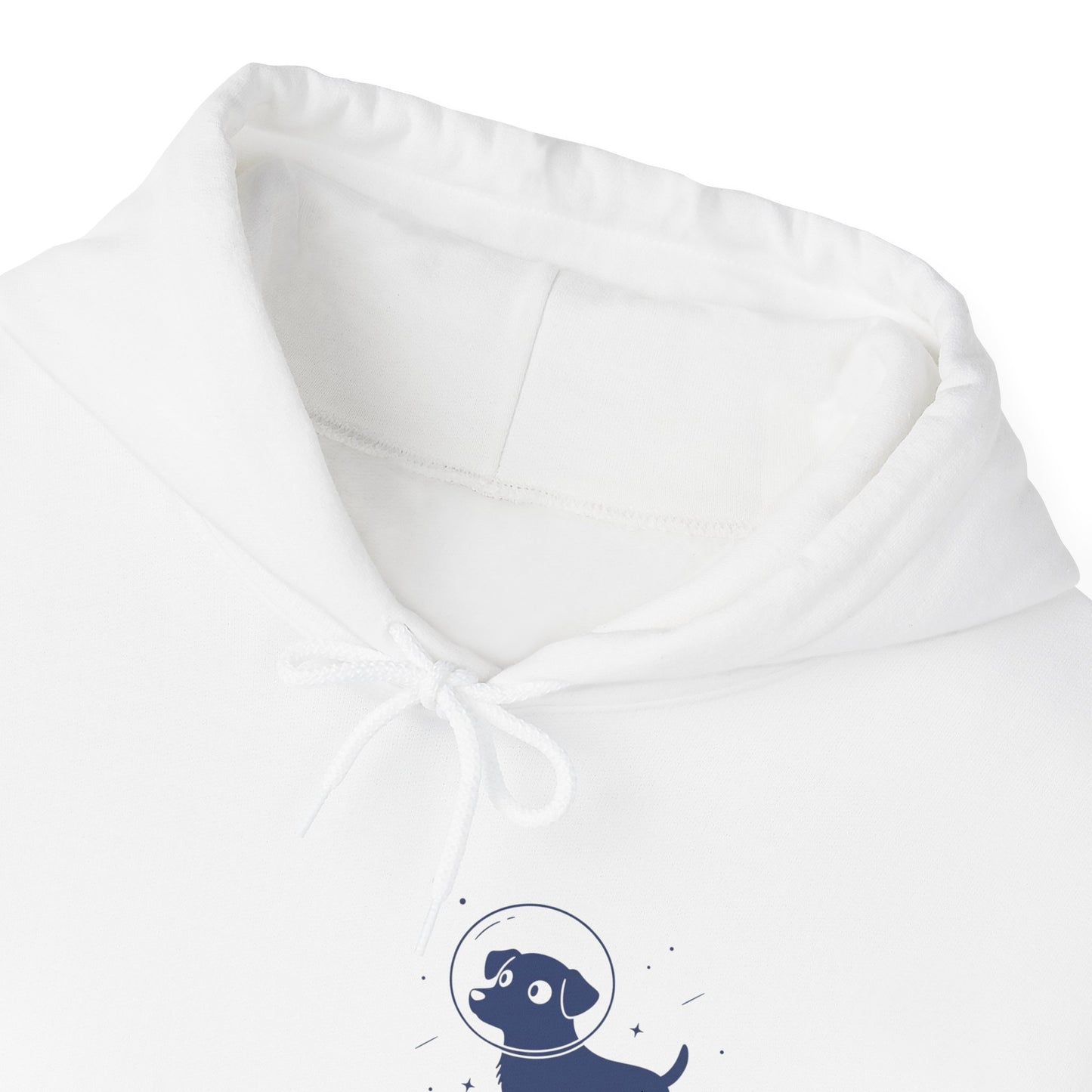 Dog in Space Hoodie – Space Puppy Graphic Hooded Sweatshirt, Unisex Heavy Blend™ - 14679