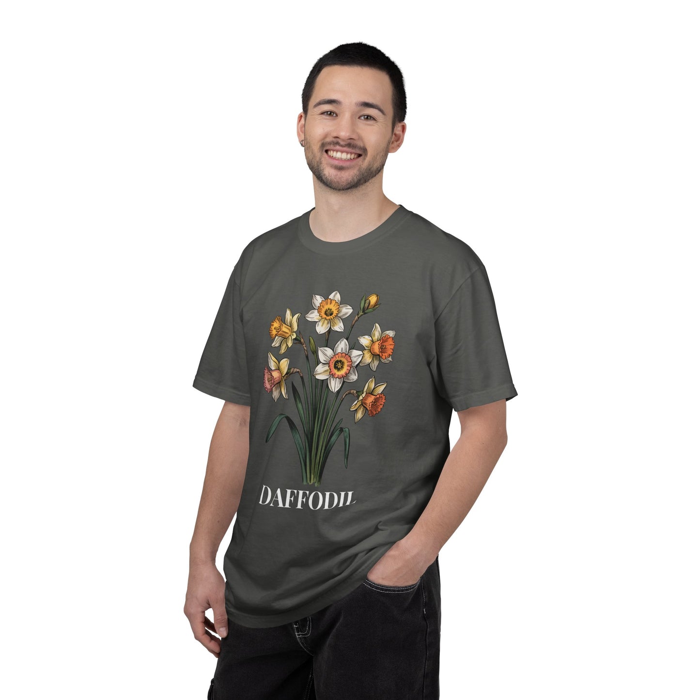 March Birth Flower Shirt – Daffodil Floral Graphic Tee, March Birthday Gift for Her - 14798