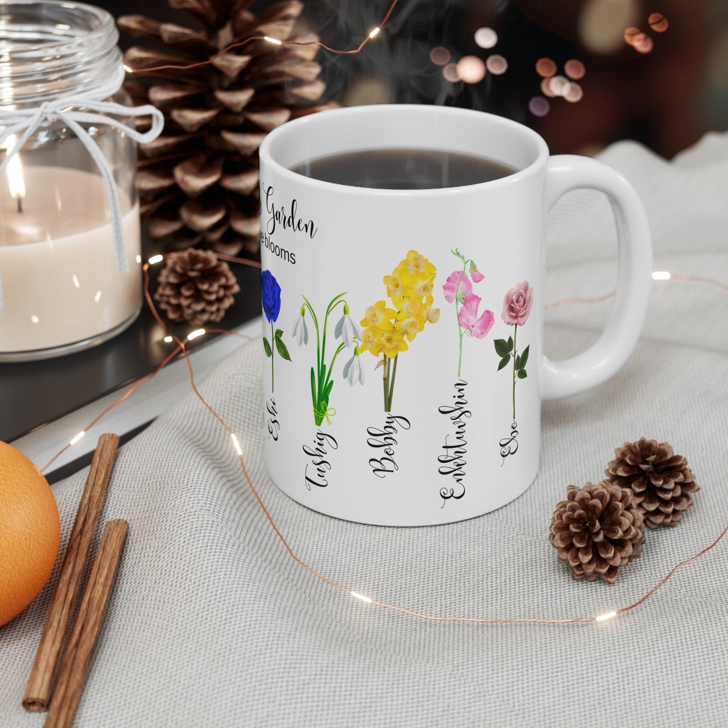 Grandma's Garden Where Love Blooms" Customizable - Mug 11oz