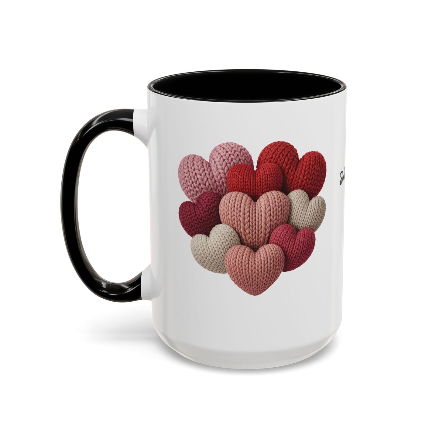 Valentine’s Hearts Personalized Mug — Custom Names & Established Date (11oz / 15oz) - 14745