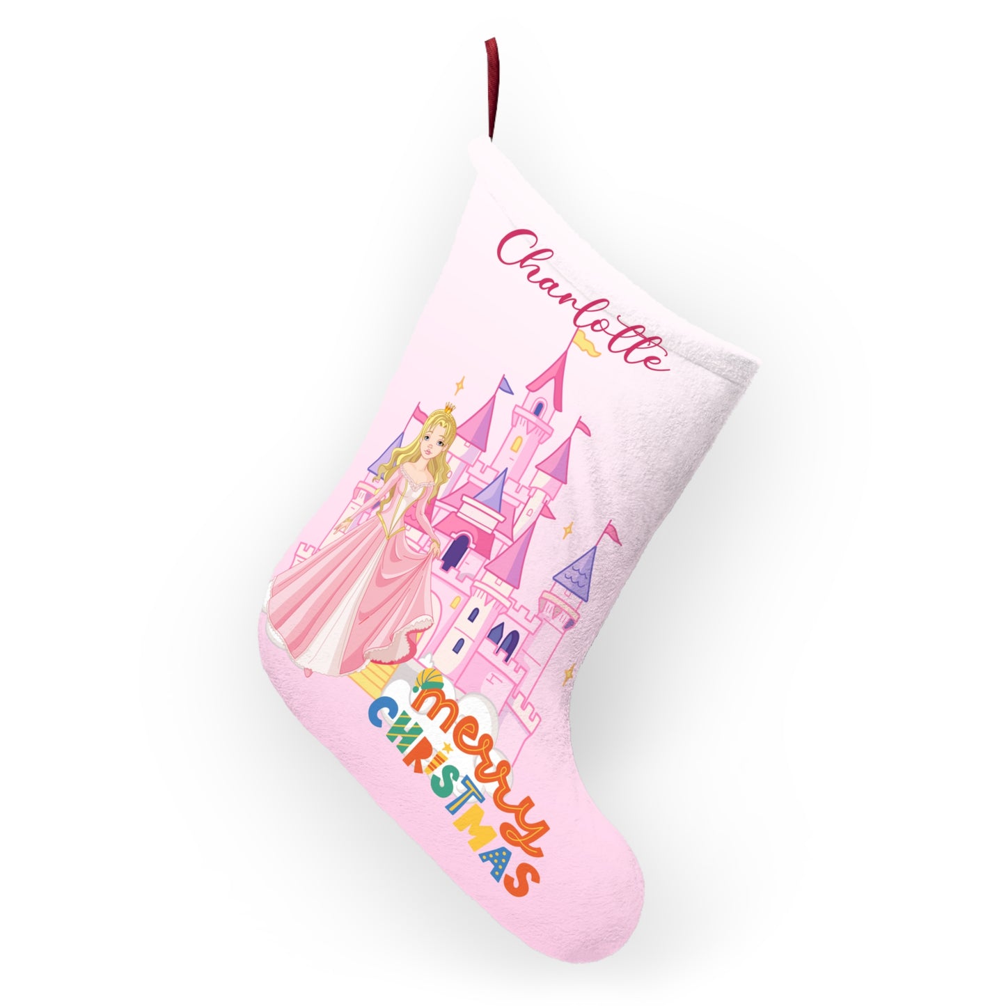 Charlotte, Princess Girls, Customizable - Christmas Stockings - 10106