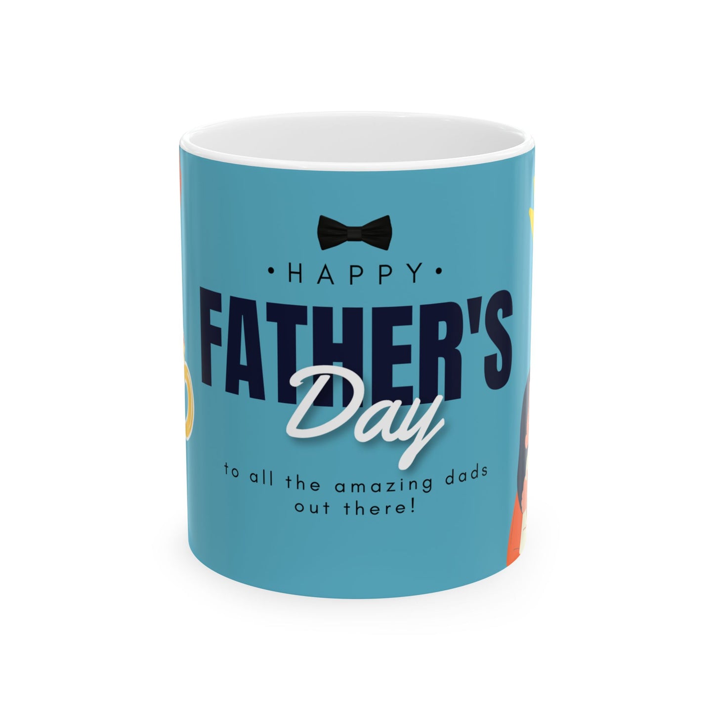 Happy Father's Day Ceramic Mug | Gift for Dads | Unique Coffee Cup | Best Dad Award Mug | Father's Day Present - 14007