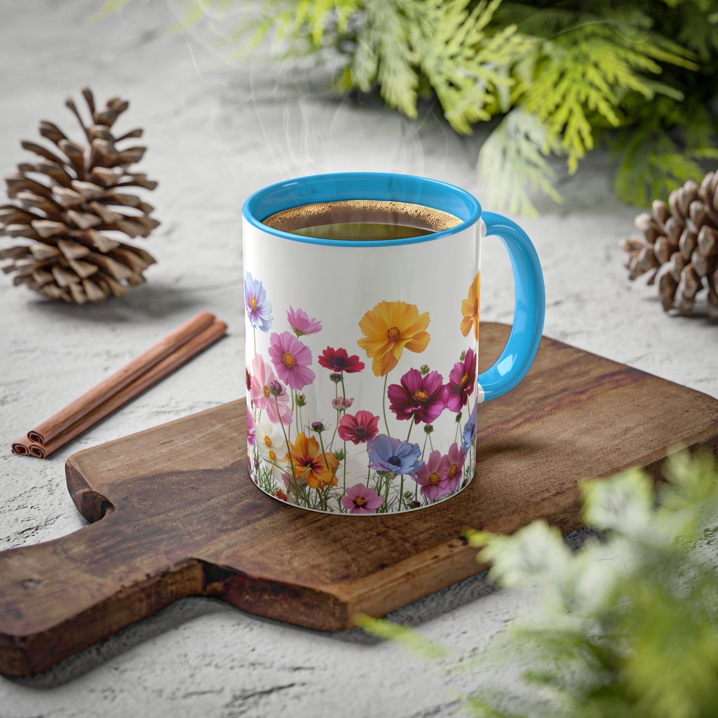 Bright Flowers - Colorful Mugs, 11oz