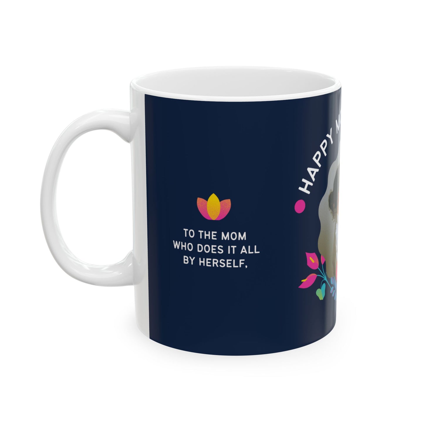 Happy Mother's Day, Photo Customizable, Ceramic Mug – Perfect Gift for Moms, 11oz & 15oz - 12541