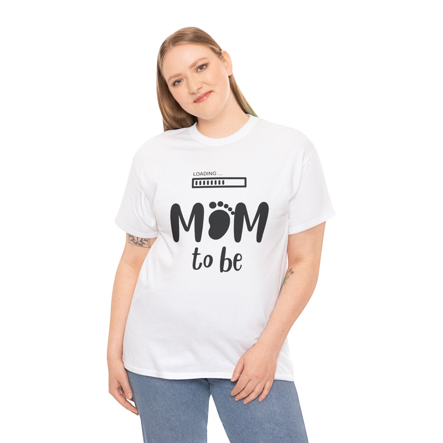 Mom to Be Shirt – Pregnancy Announcement Gift Tee with Loading Bar - 14879