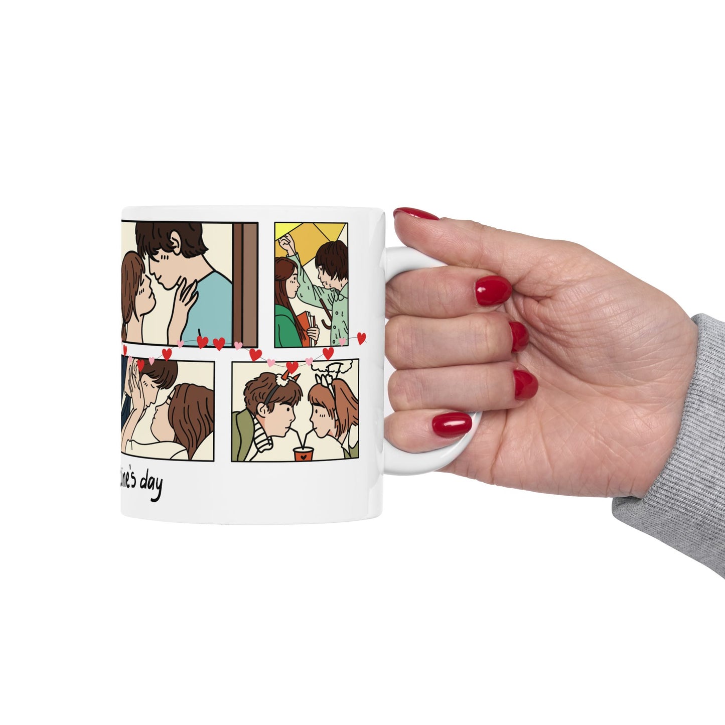 Happy Valentine's Day - Ceramic Mug, (11oz, 15oz) - 11575