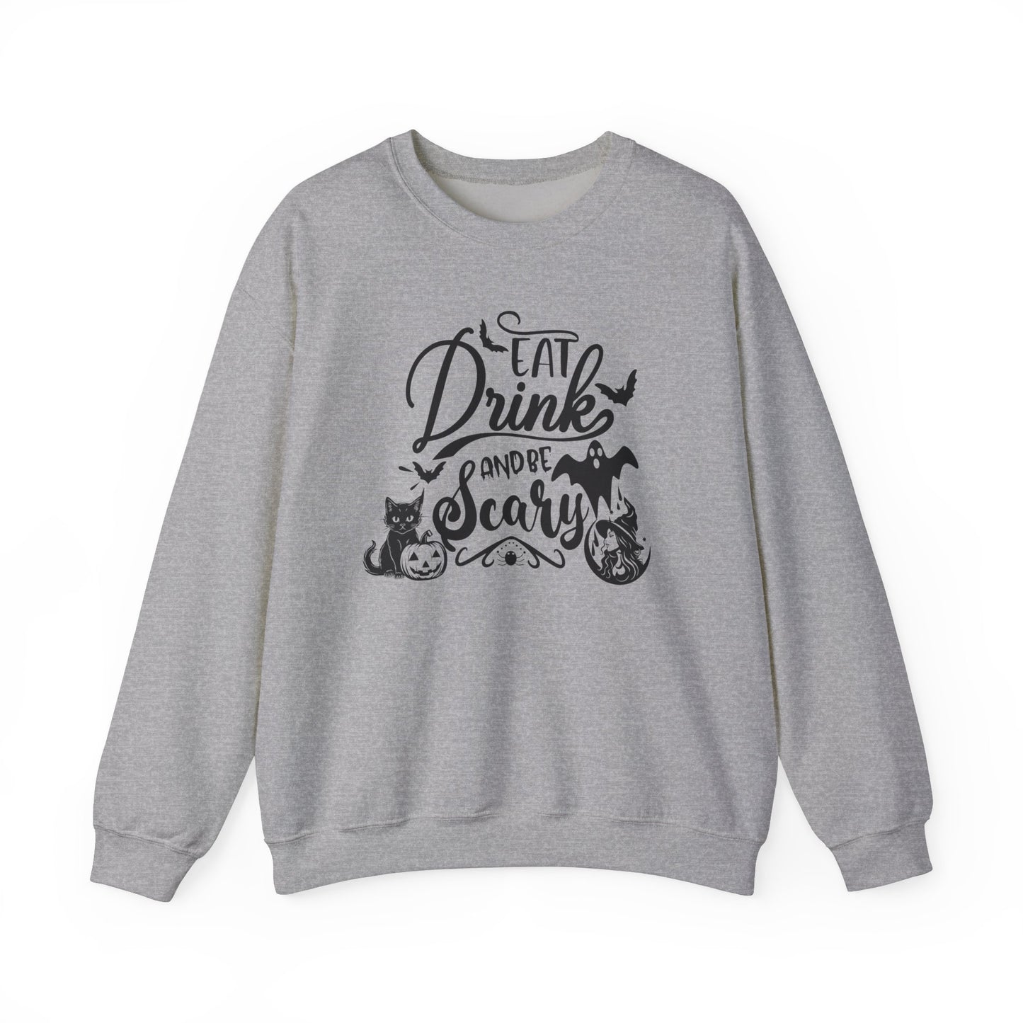 Eat, Drink and Be Scary - Unisex Heavy Blend™ Crewneck Sweatshirt