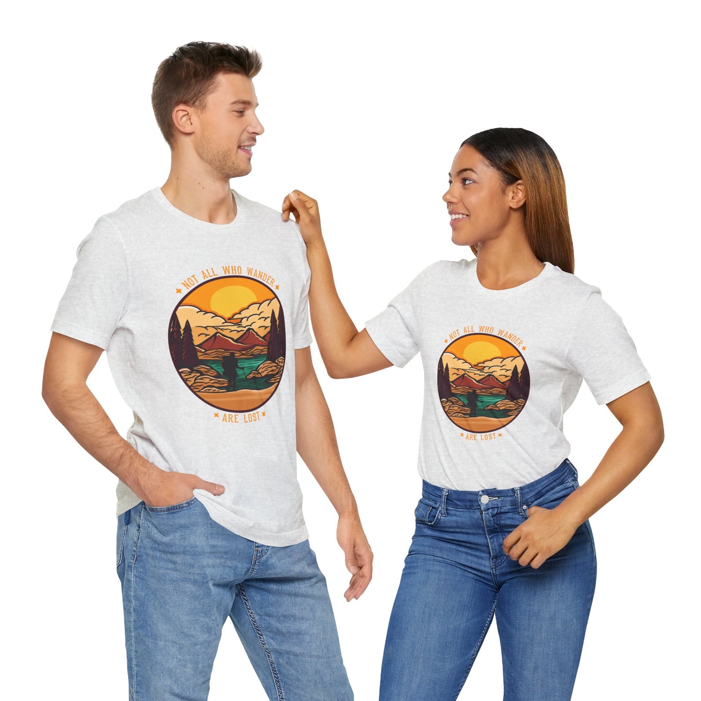 Camping: Not All Wander Are Lost - Unisex Jersey Short Sleeve Tee