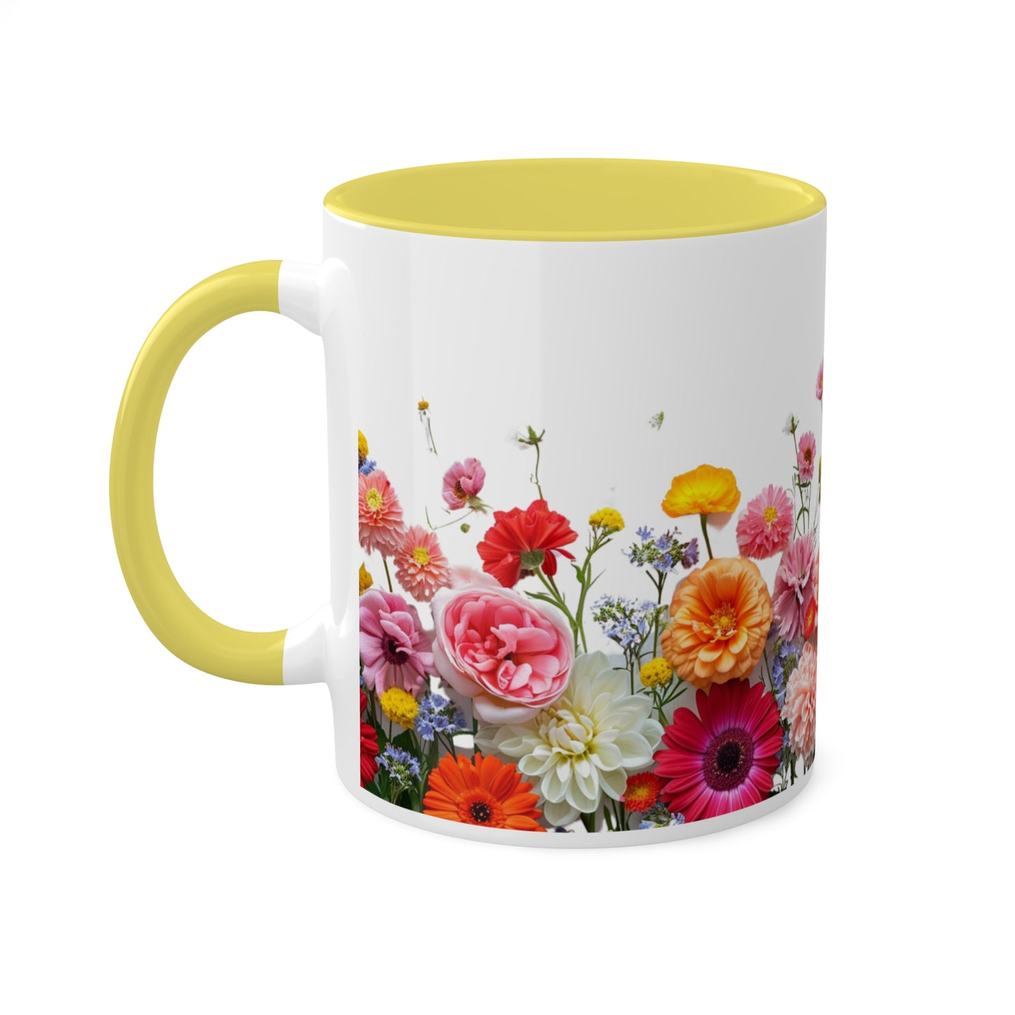 Bright Flowers - Colorful Mugs, 11oz