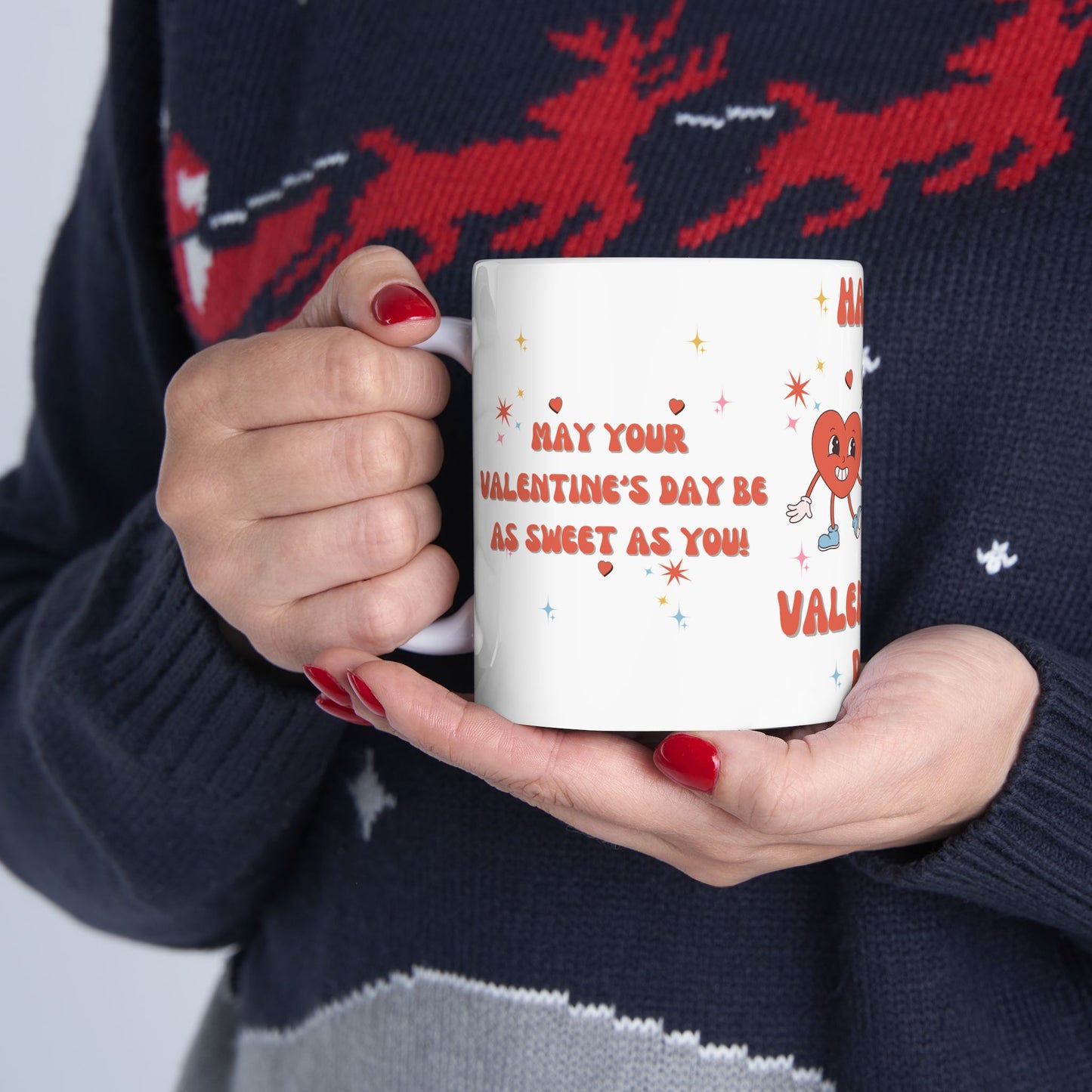 Happy Valentine's Day - Ceramic Mug, (11oz, 15oz) - 11501