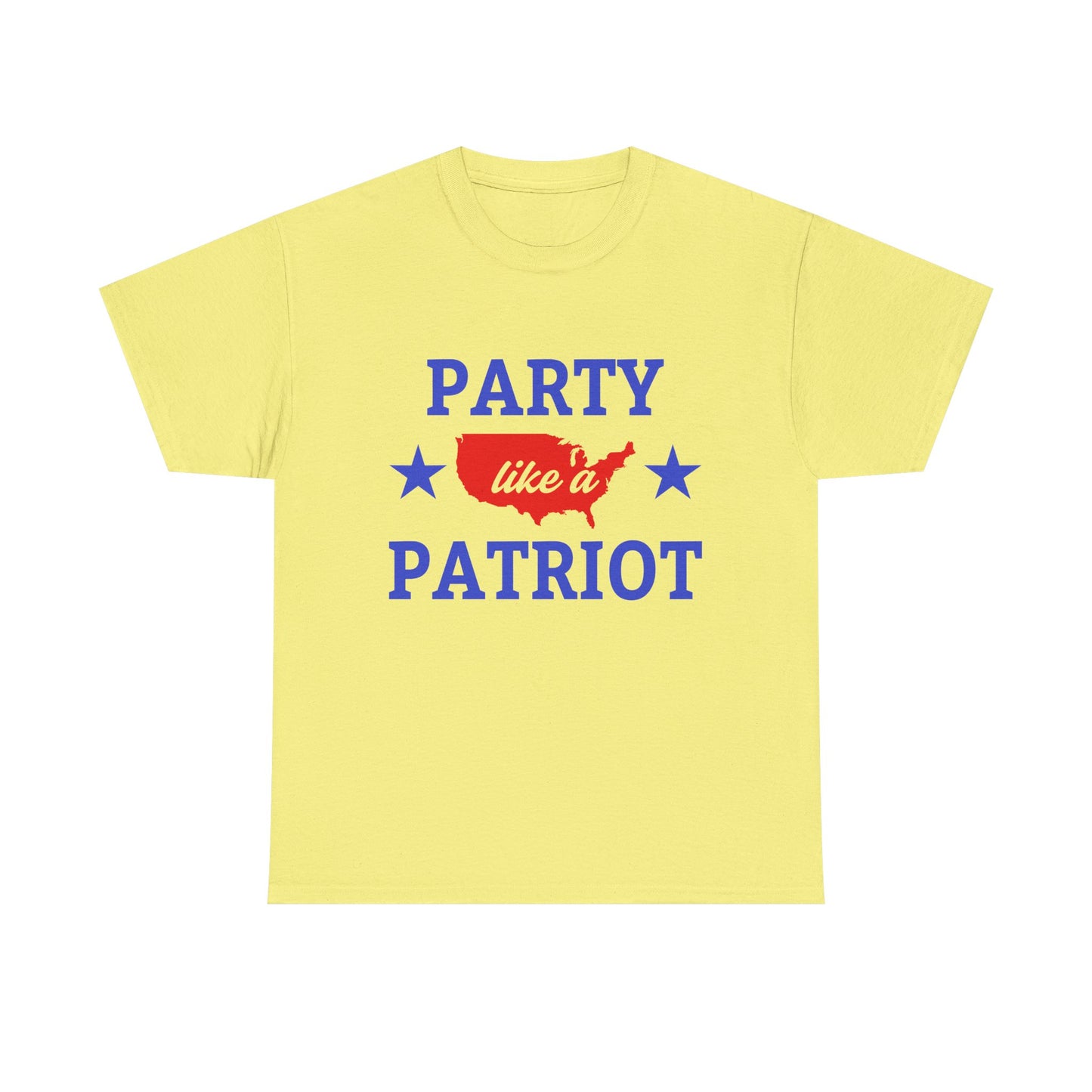 Patriotic Party Tee - Celebrate Independence, Fun Gatherings, BBQs, Gift for Patriots, Unisex Heavy Cotton T-shirt - 13732