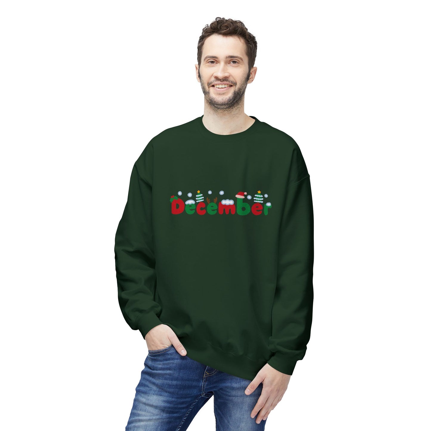 December - Unisex Midweight Softstyle Fleece Crewneck Sweatshirt - 10397