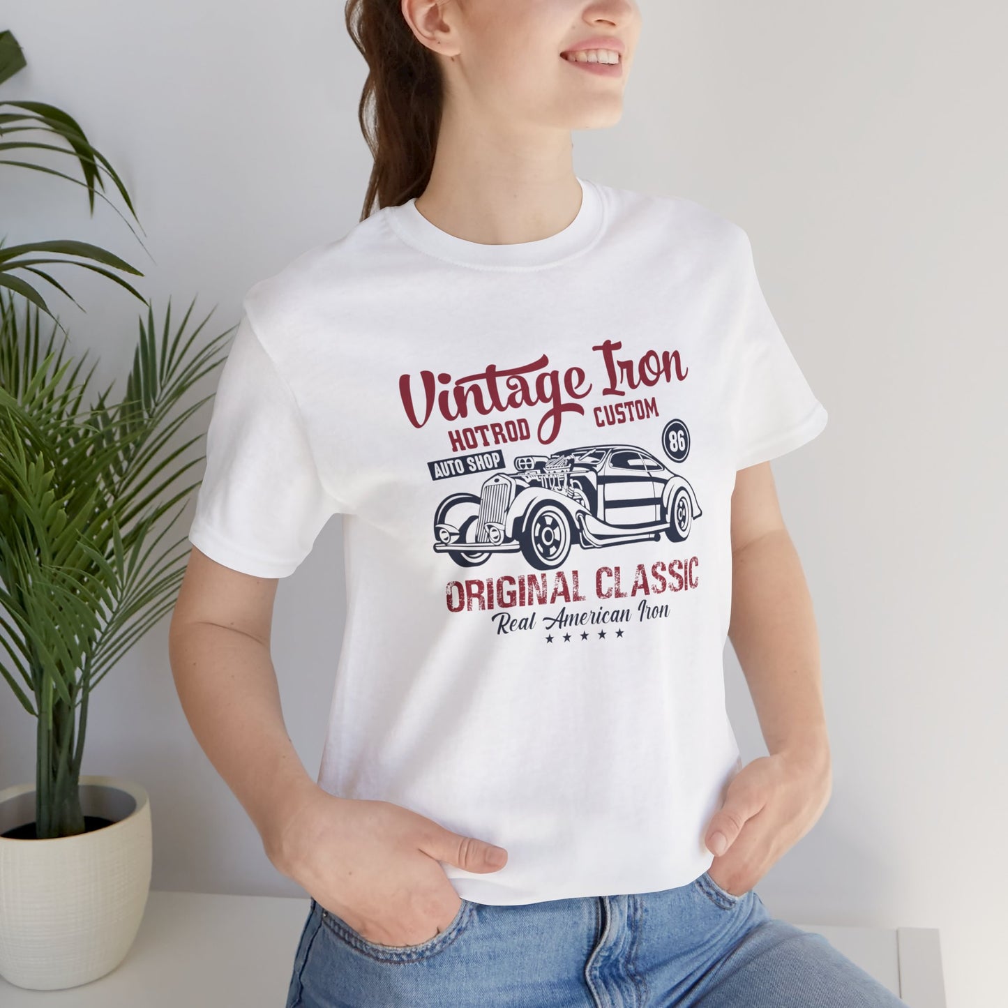 Vintage Iron, Hotrod Custom, Original Classic - Unisex Jersey Short Sleeve Tee