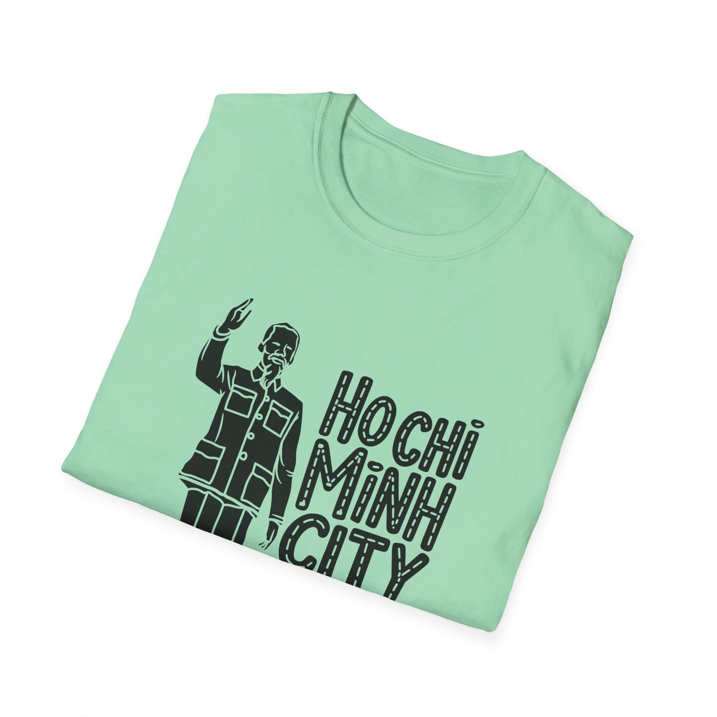 Hochi Minh City Graphic T-Shirt - Unisex Softstyle Tee - 12140