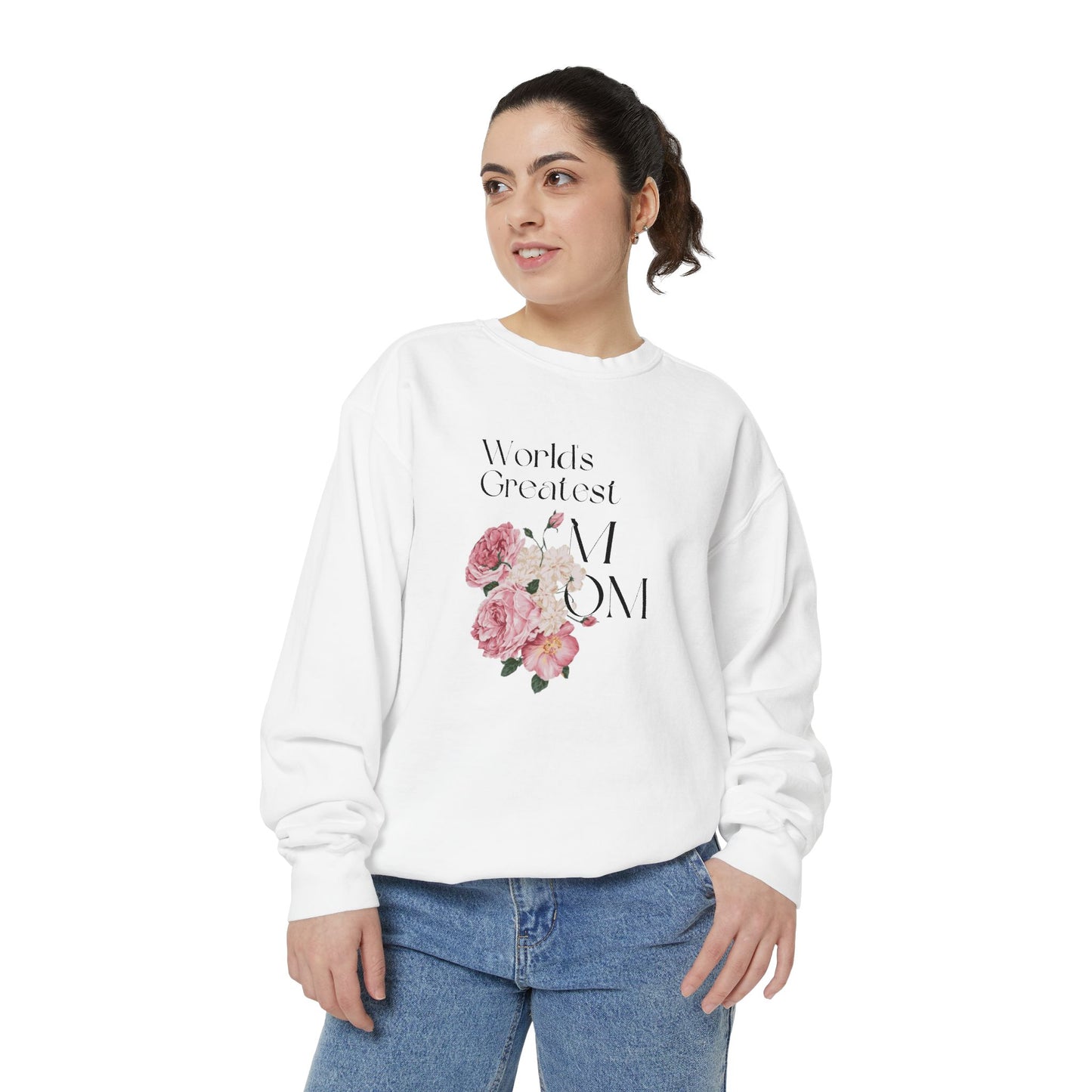World's Greatest Mom - Unisex Garment-Dyed Sweatshirt - 11802