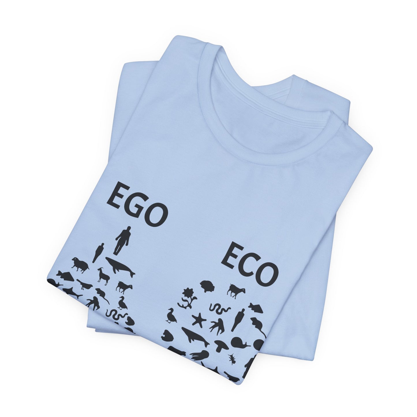 Vegan: Ego vs Eco - Unisex Jersey Short Sleeve Tee - 12368