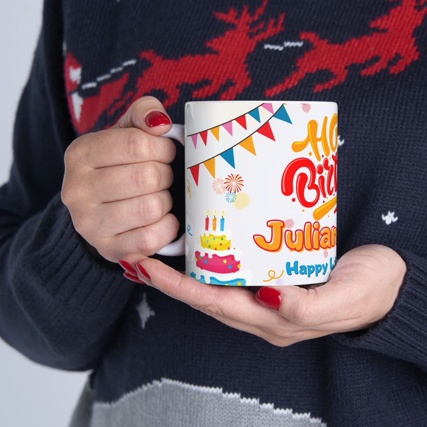 Personalized Birthday Mug, Custom Gift for Birthdays, 11oz, 15oz, Fun Celebration Cup, Festive Party Drinkware - 13982