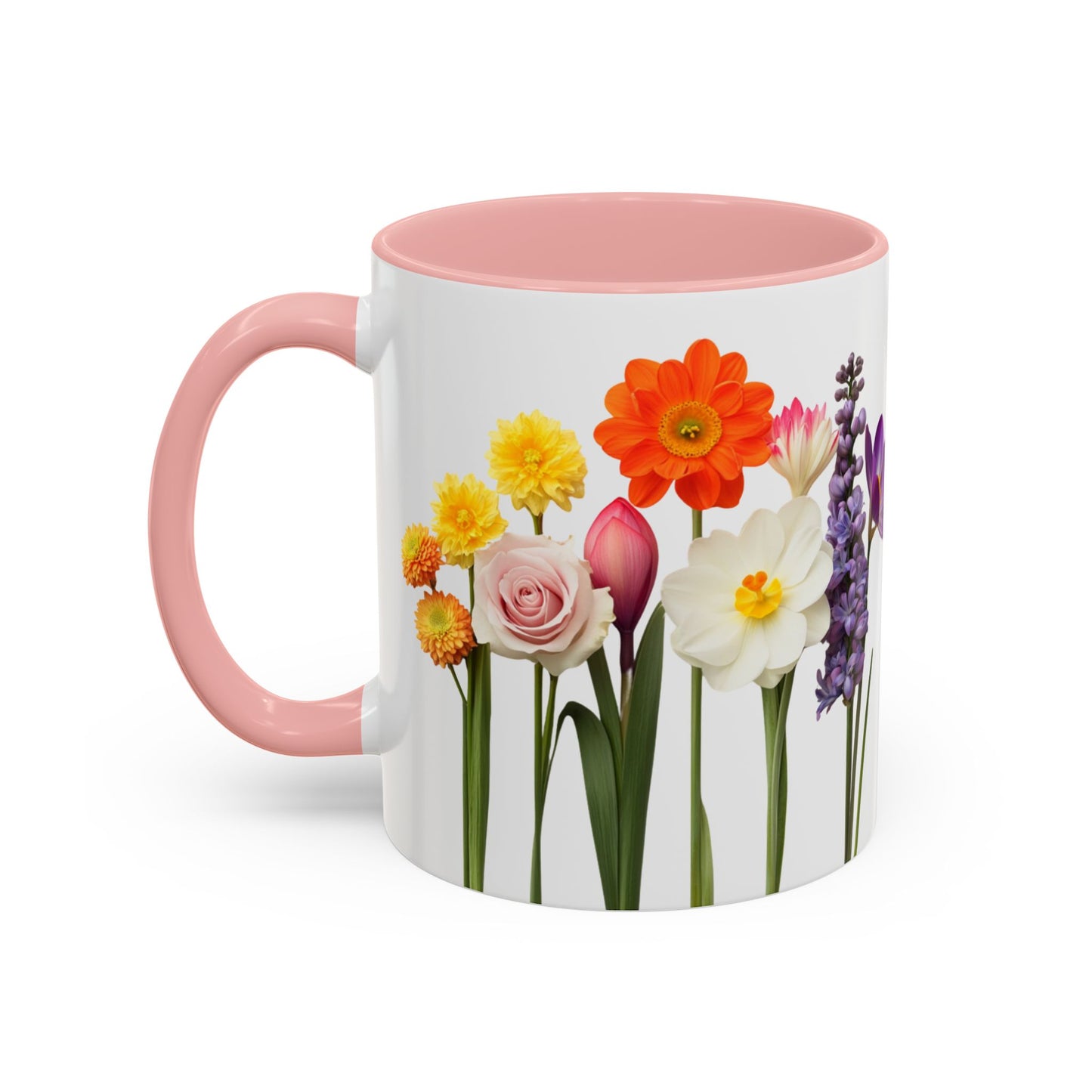 Bright Flowers - Accent Coffee Mug (11, 15oz) - 10400