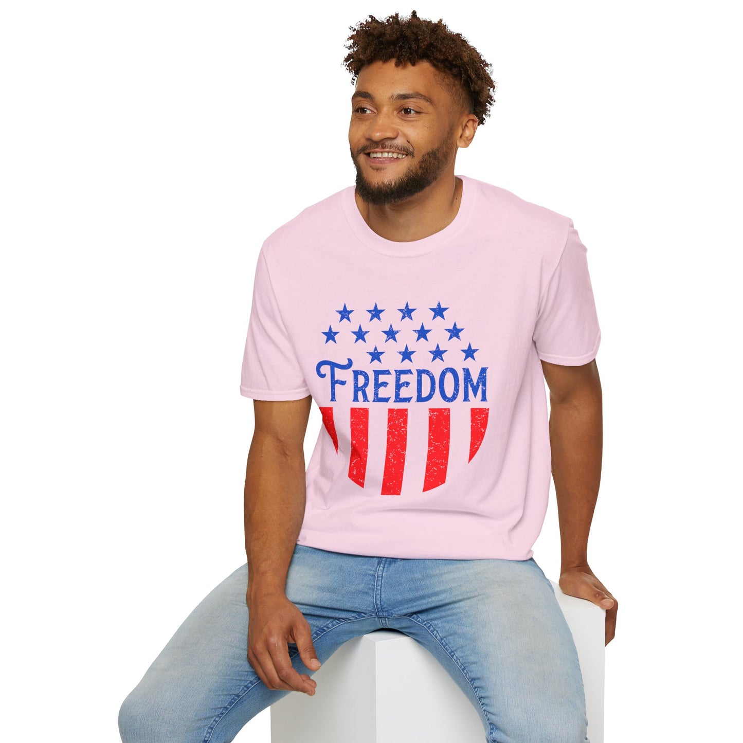 American Freedom Unisex T-Shirt - Patriot Tee, July 4th Celebration, Memorial Day Outfit, Independence Day Gift, Vintage Style Shirt - 13734
