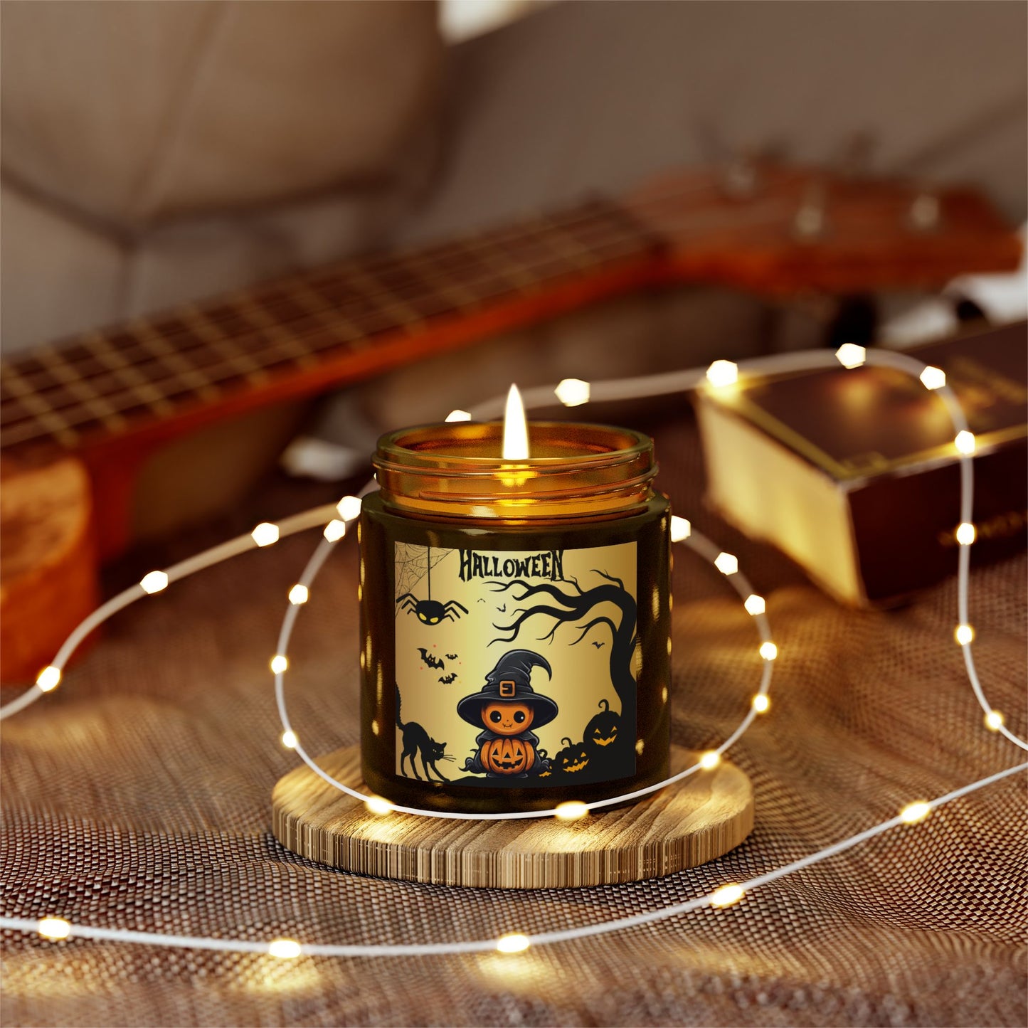 Pumpkin Spice Enchantment - Scented Coconut Apricot Candles (4oz, 9oz)