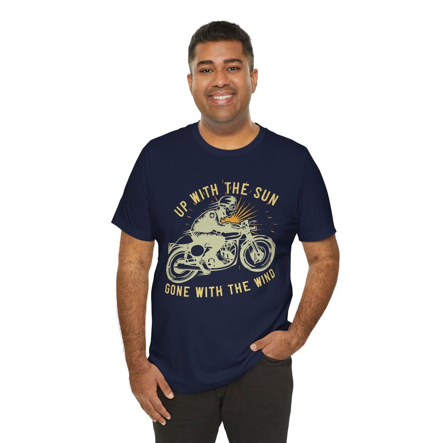 Up with the Sun, Gone with the Wind - Unisex Jersey Short Sleeve Tee - 13958