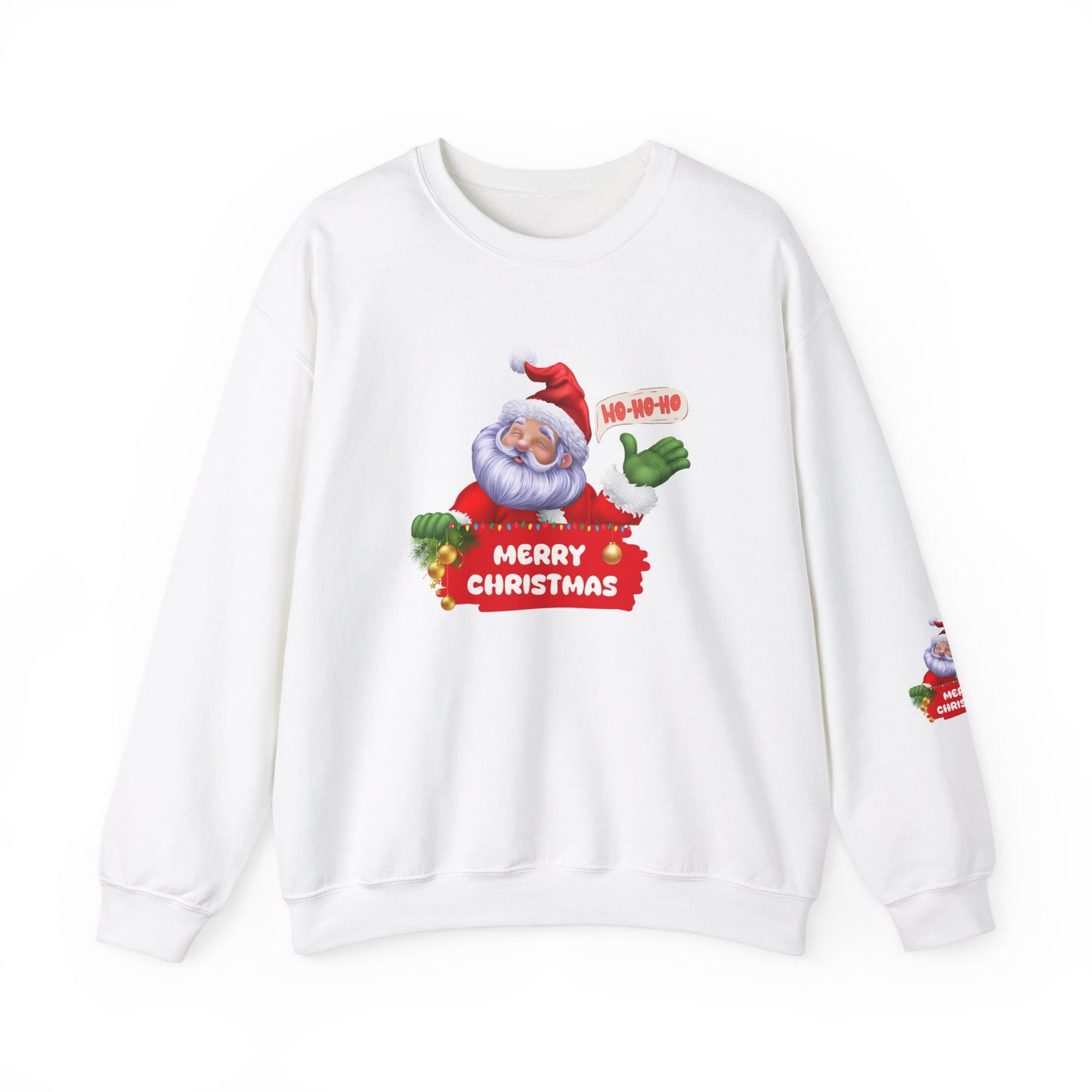 Santa, Hohoho, Merry Christmas - Unisex Heavy Blend™ Crewneck Sweatshirt - 10390