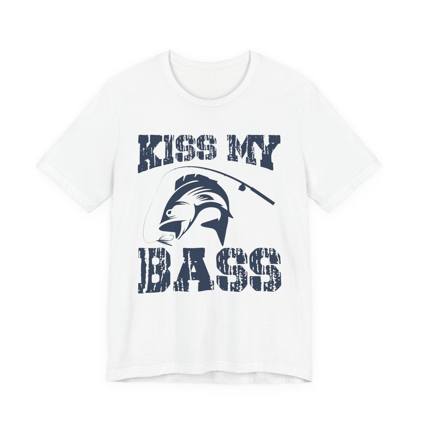 Fishing:  Kiss My Bass - Unisex Jersey Short Sleeve Tee - 14021