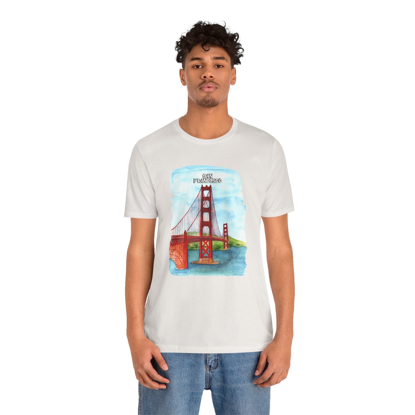 San Francisco Golden Gate Bridge Tee - Unisex Short Sleeve Jersey Shirt for Travel Lovers - 12203