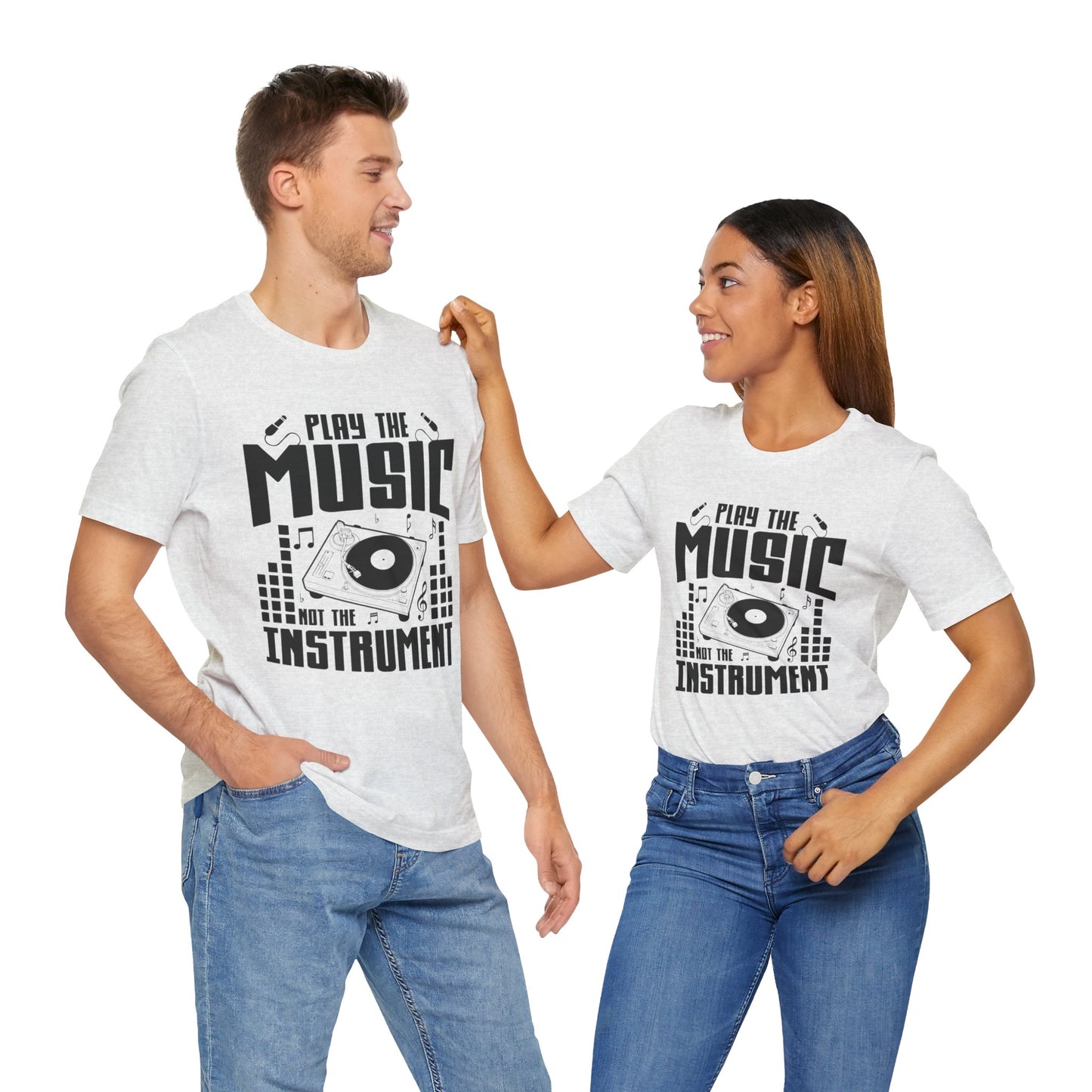 Play The Music Instrument - Unisex Jersey Short Sleeve Tee