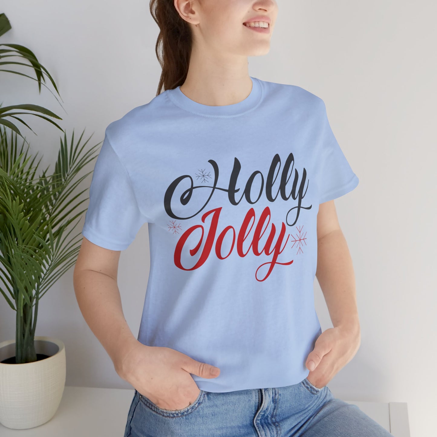 Christmas: Hollly Jolly - Unisex Jersey Short Sleeve Tee