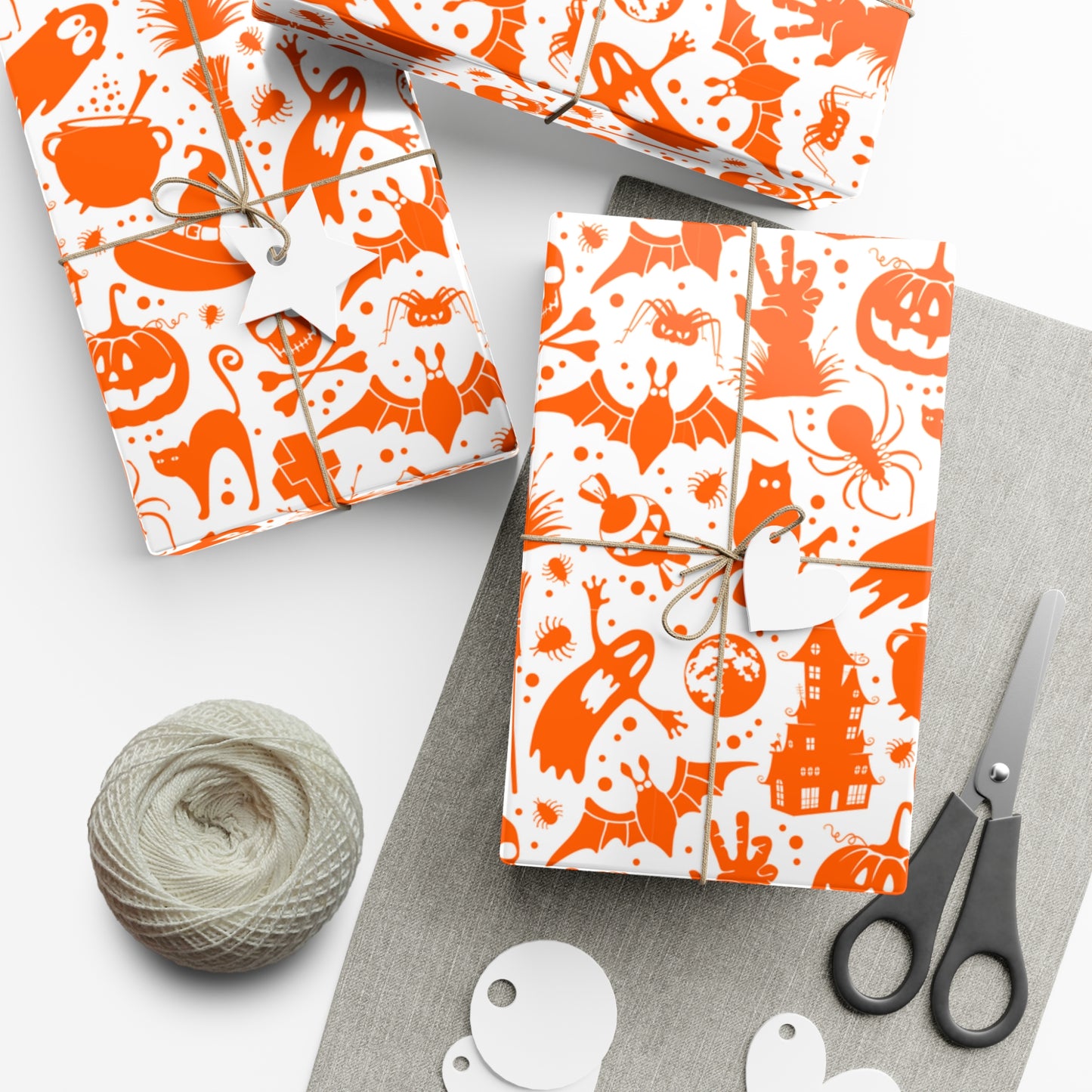 Orange Halloween - Gift Wrap Papers