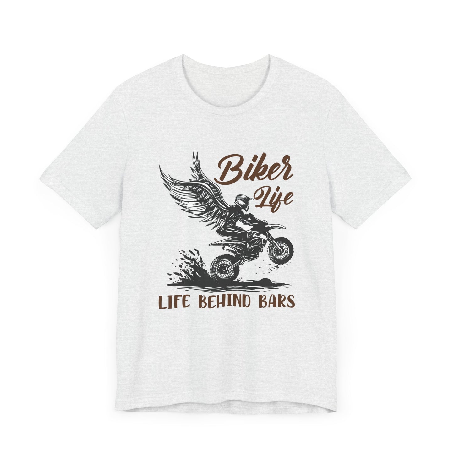 Biker Life, Life Behind Bars - Unisex Jersey Short Sleeve Tee