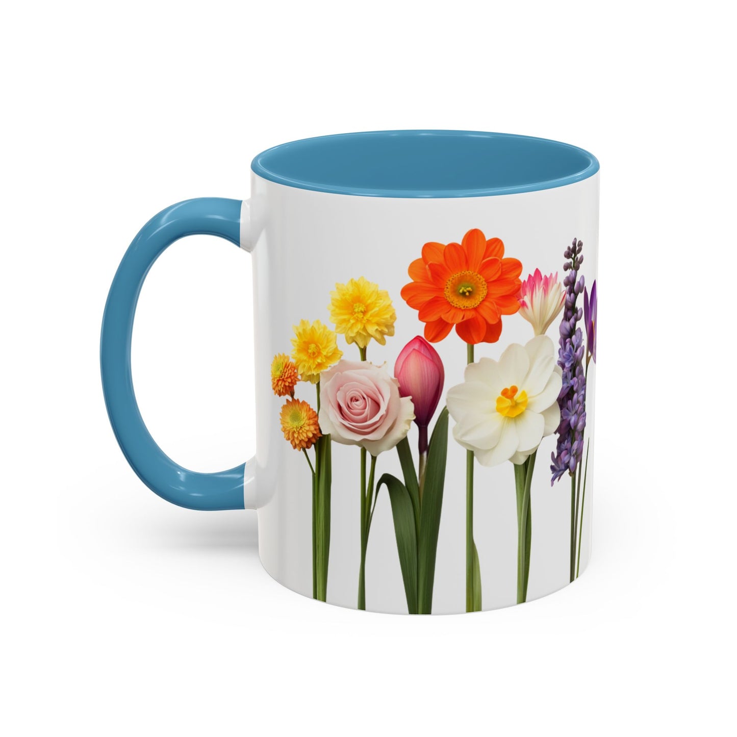 Bright Flowers - Accent Coffee Mug (11, 15oz) - 10400